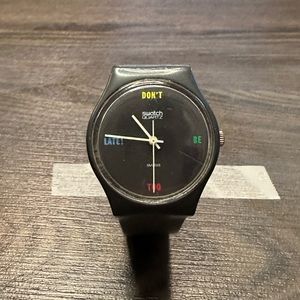 Vintage Swatch Watch-Don’t Be Too Late